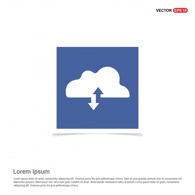 640x640 Upload Download Cloud Icon Blue Photo Frame, Background, Business