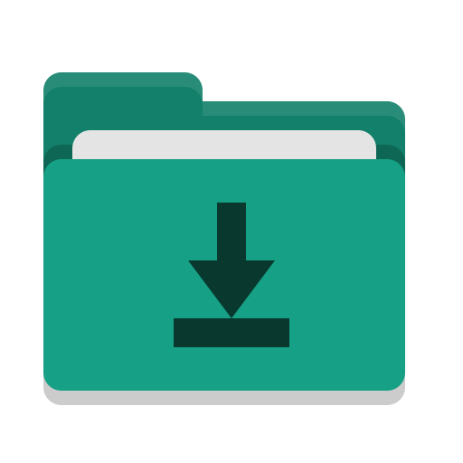512x512 Folder, Teal, Download Icon Free Of Papirus Places