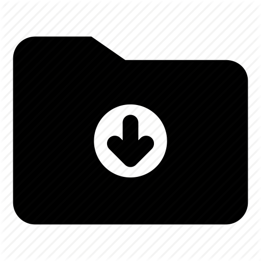 512x512 Arrow, Circle, Down, Download, Folder, Office Icon