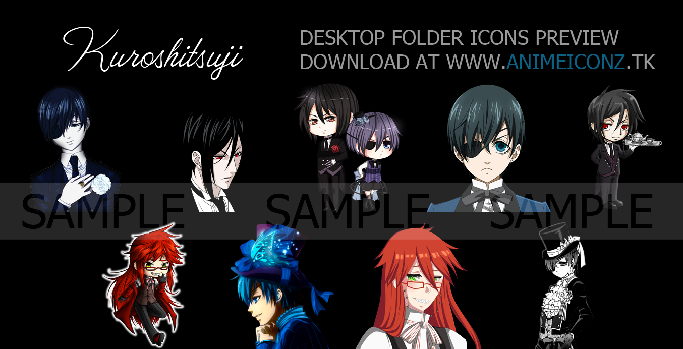 1354x692 Kuroshitsuji Desktop Folder Icon