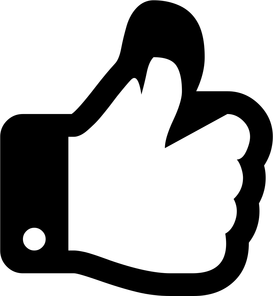 906x981 Thumbs Up Font Awesome Png Icon Free Download