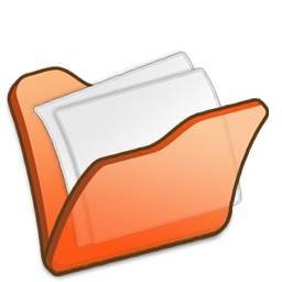 256x256 Folder Orange Mydocuments Icon