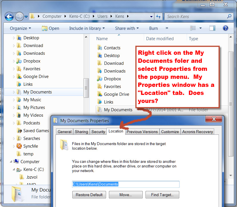 829x722 System Call To Get The 'my Documents' Folder Failed Legacy