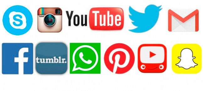 647x291 Current Popular Social Media Network Icons Download Scientific