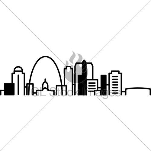 500x500 St Louis Downtown Icon Gl Stock Images
