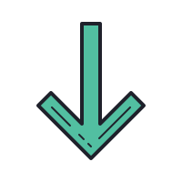 200x200 Down Arrow Icons