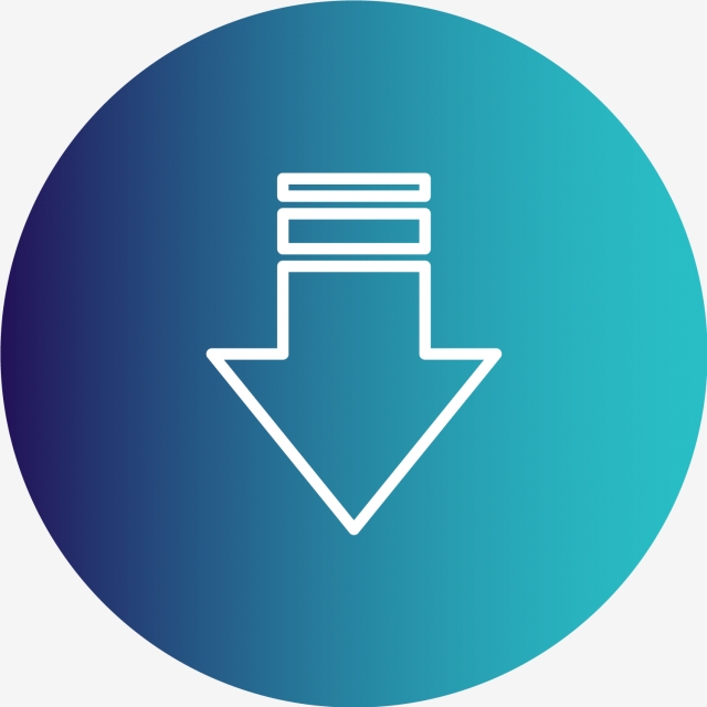 640x640 Vector Downward Arrow Icon, Arrow, Down, Download Icon Png