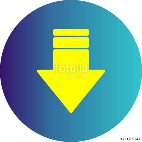 500x500 Vector Downward Arrow Icon Stock Image And Royalty Free Vector