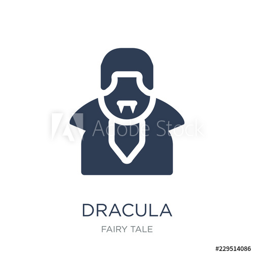 500x500 Dracula Icon Trendy Flat Vector Dracula Icon On White Background