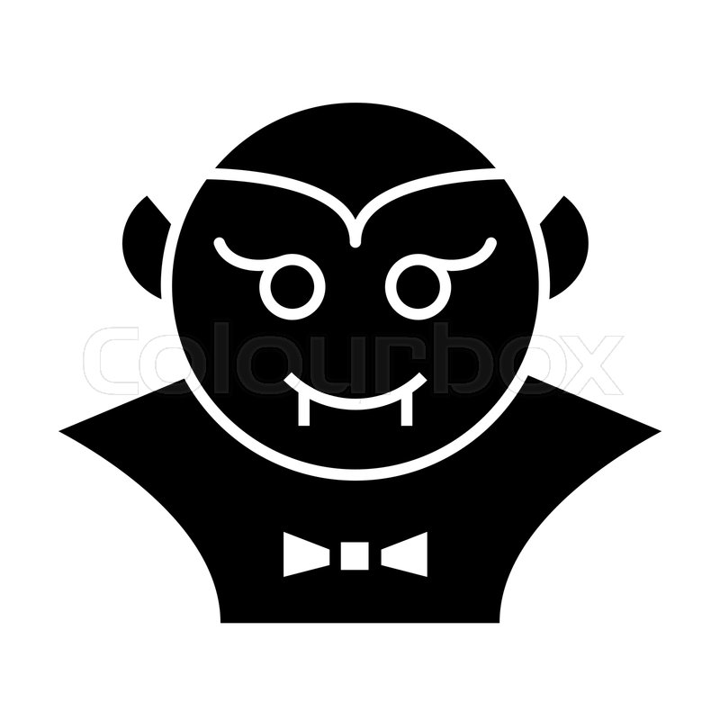 800x800 Vampire Solid Icon Dracula Vector Stock Vector Colourbox