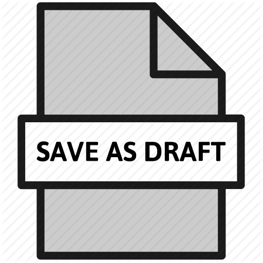 512x512 Action, Document, Draft, File, Filetype, Save As Draft, Sheet Icon