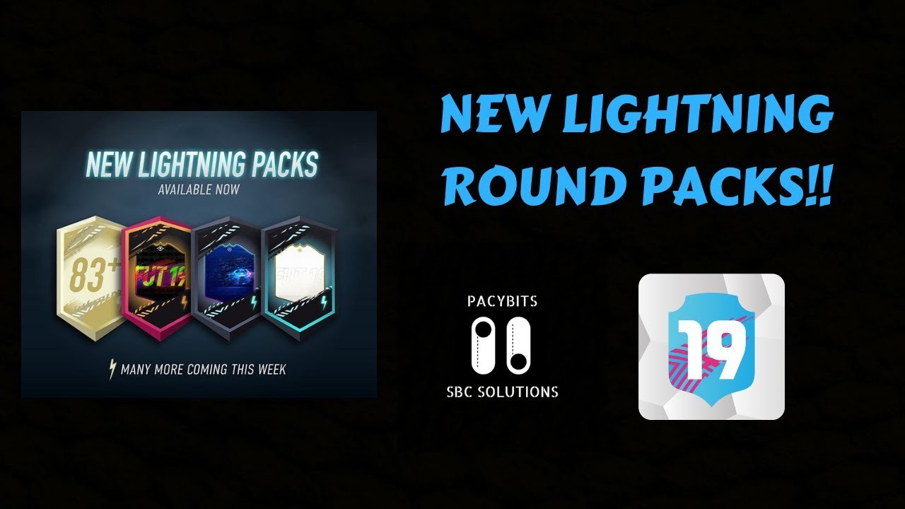 1280x720 New Lightning Round Packs!! Pacybits Icon Packed! Fut