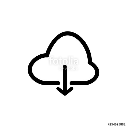 500x500 Cloud Upload And Downolad Icon Drag And Drop Sign Stock Image
