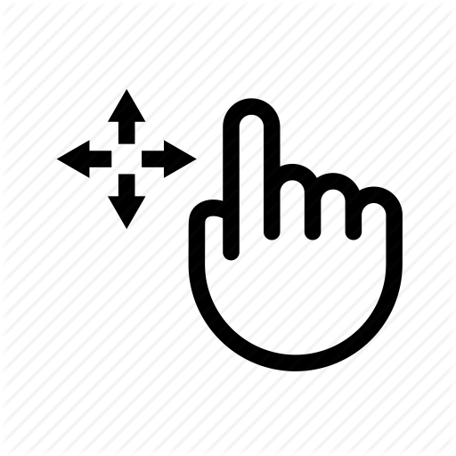 512x512 Arrow, Drag, Drop, Hand, Move, Navigation, Pointer Icon