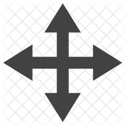 256x256 Drag Icon Of Glyph Style