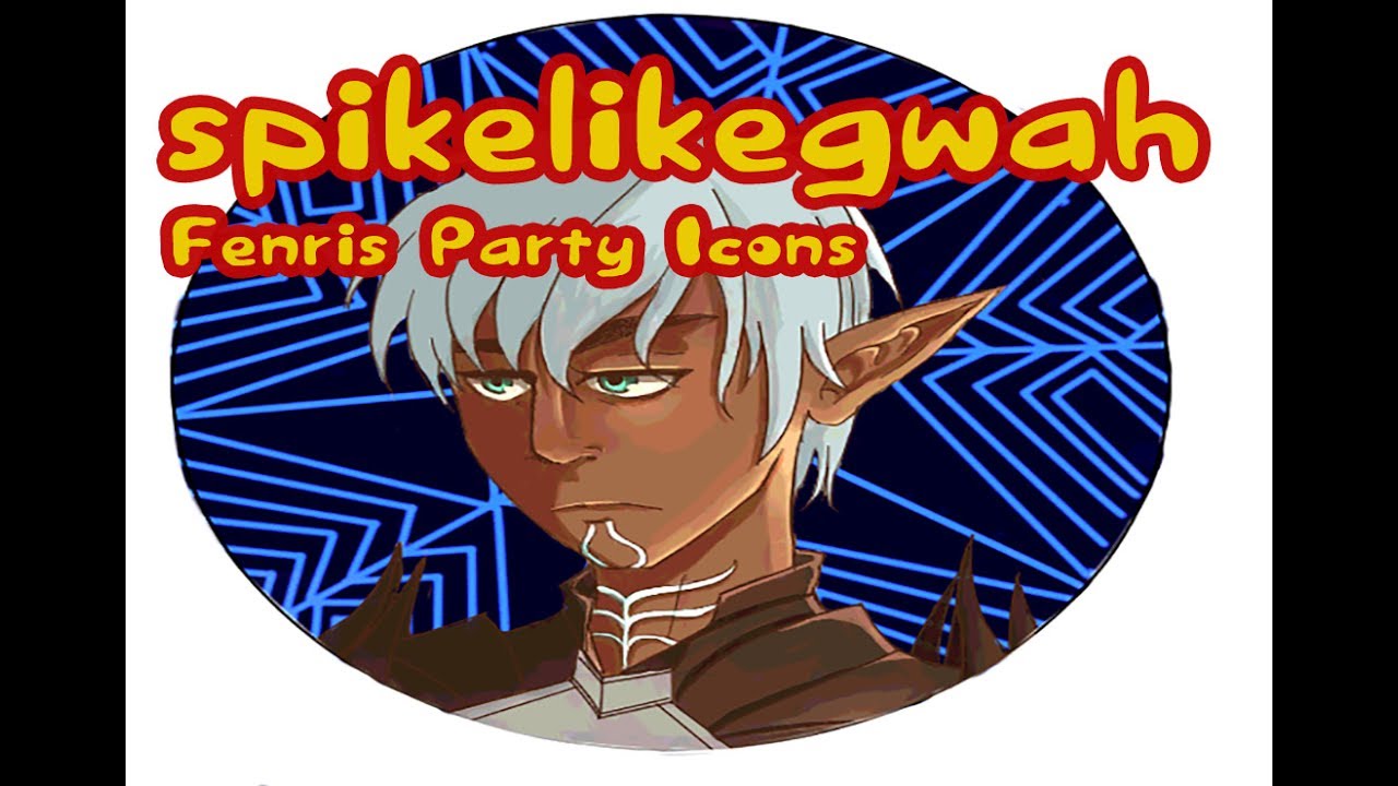 1280x720 Dragon Age Fenris Party Icon Speedpaint