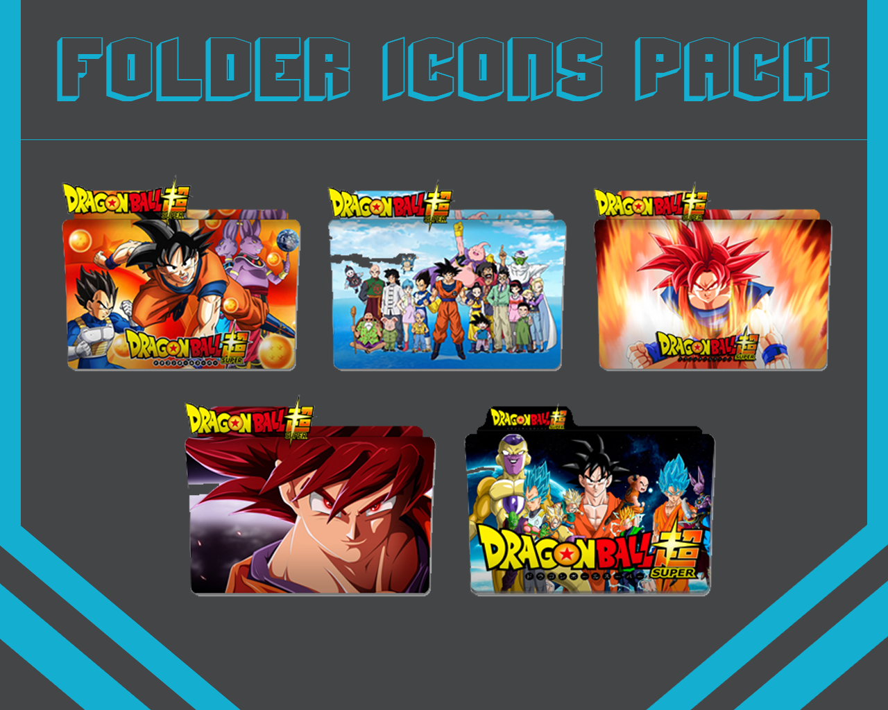 1280x1024 Folder Icons Pack Anime Dragon Ball Super
