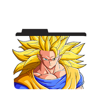 320x320 Goku Super Saiyan Folder Icon, Anime Dragon Ball Z, Goku