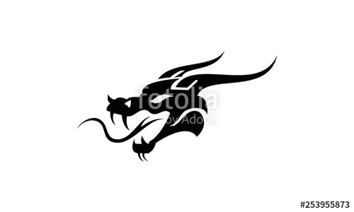 500x300 Dragon Head Icon Stock Image And Royalty Free Vector