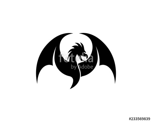 500x400 Dragon Head Logo Icon Stock Image And Royalty Free Vector