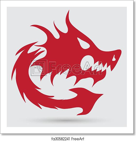 561x581 Free Art Print Of Dragon Icon Freeart
