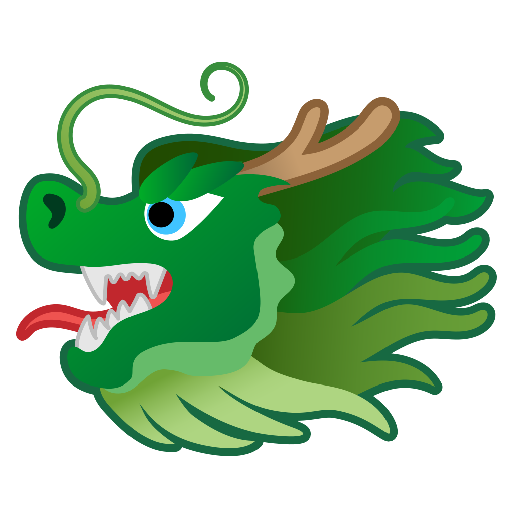 1024x1024 Dragon Face Icon Noto Emoji Animals Nature Iconset Google