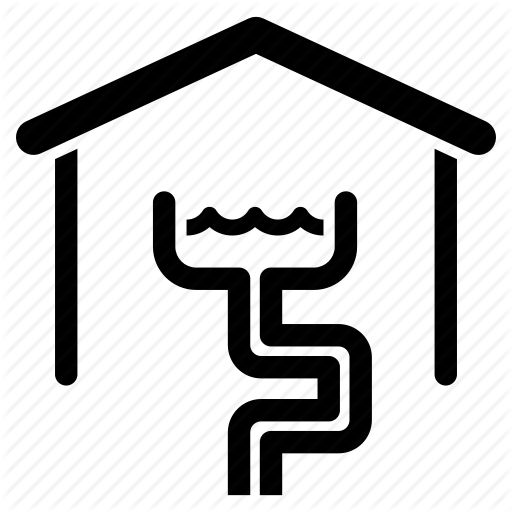 512x512 Drain, Drainage, House, Pipe, Piping, Plumbing, Sewage Icon