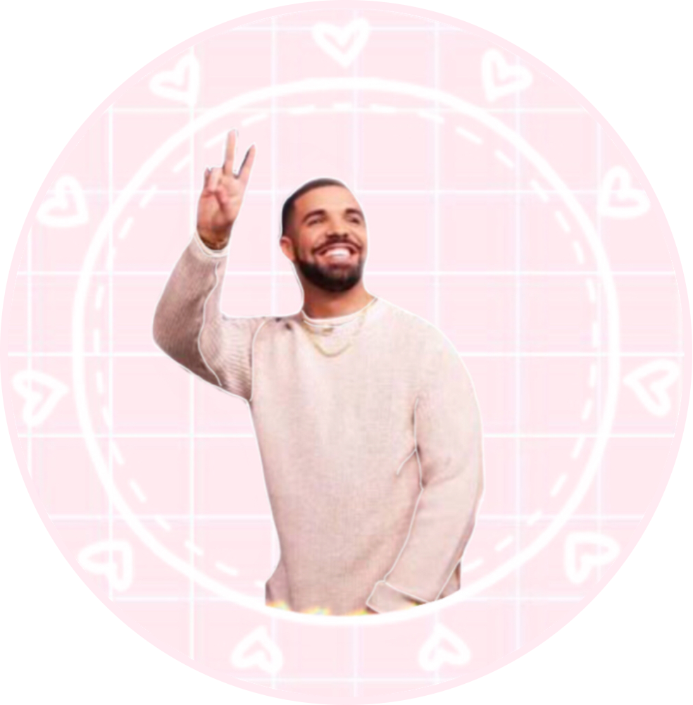 984x1001 Drake Icon Sticker Drake Icon Hearts Sticker Freetoe