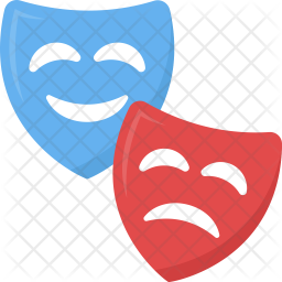 256x256 Drama Icon Of Flat Style
