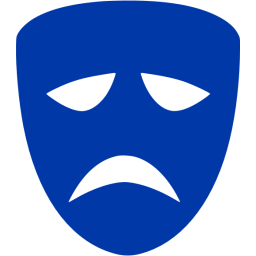 256x256 Royal Azure Blue Drama Icon