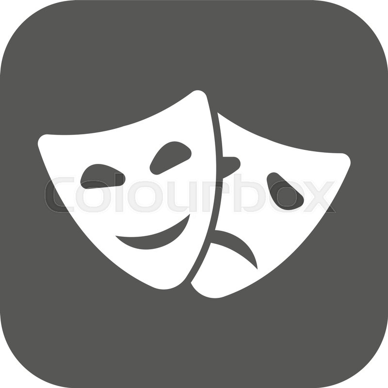 800x800 The Theater And Mask Icon Drama, Stock Vector Colourbox