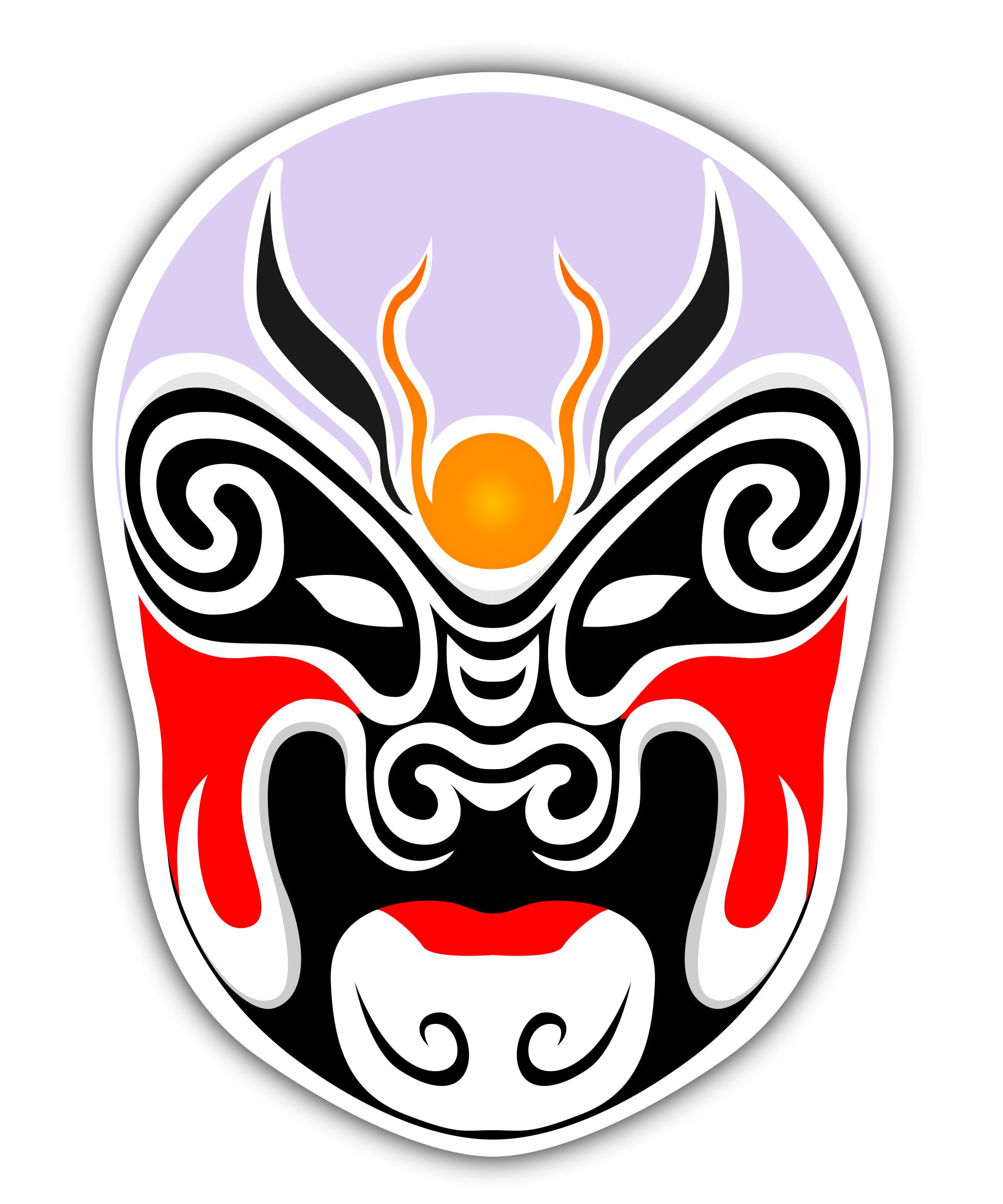 2000x2400 Chinese Theater Masks Icons Png