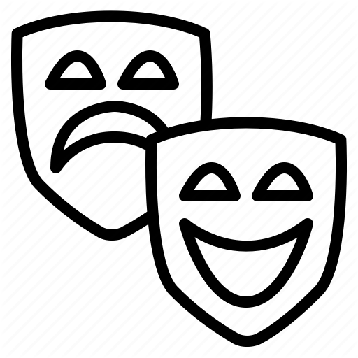 512x512 Drama, Emotions, Entertainment, Mask Icon