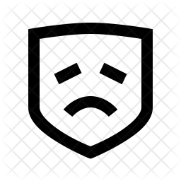 256x256 Drama Mask Icon Of Line Style