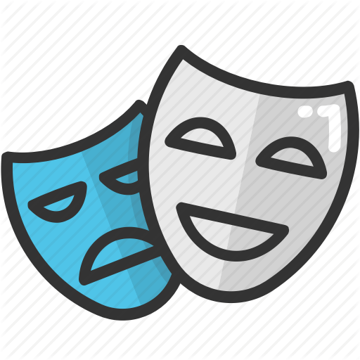 512x512 Cinema, Drama, Face Mask, Mask, Theater Mask Icon