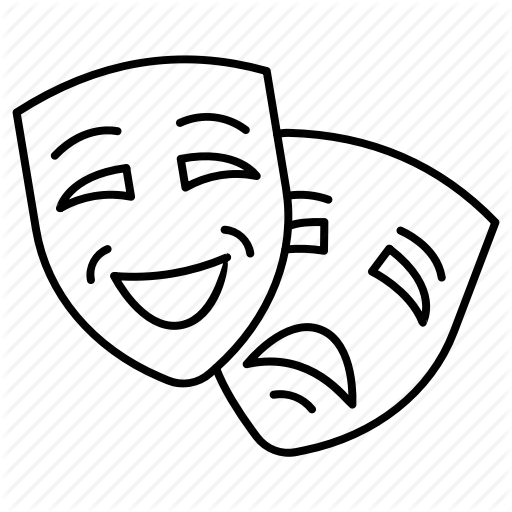 512x512 Comedy, Drama, Entertainment, Theater, Theater Mask Icon