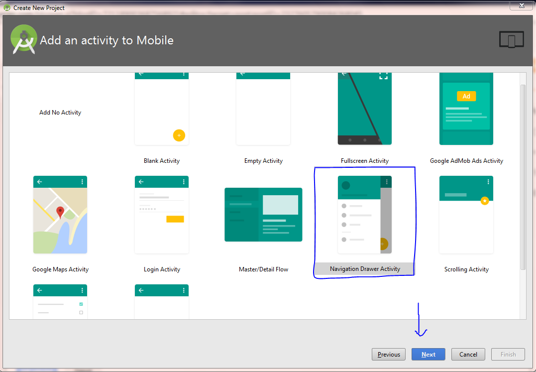 1077x747 Android Development Navigation Drawer Activity With Fragments
