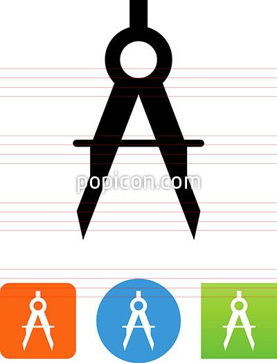 400x525 Drawing Compass Icon