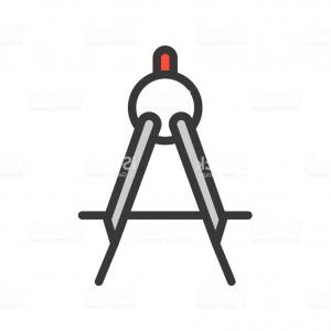 300x300 Drawing Compass Icon Cartoon Style Vector Newwaysys