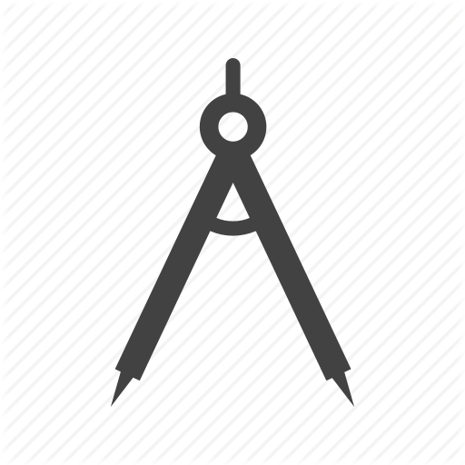 512x512 Circle, Compass, Engineering, Geometric, Maths, Paper, Tool Icon