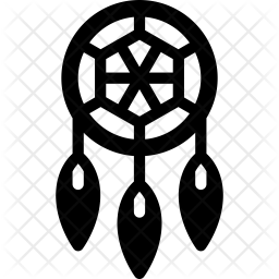 256x256 Dreamcatcher Icon Of Glyph Style