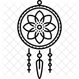 256x256 Dreamcatcher Icon Of Line Style
