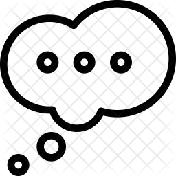 256x256 Dream Bubble Icon Of Line Style