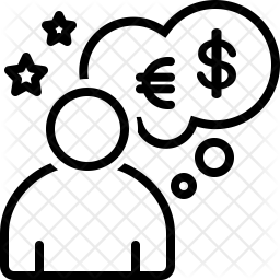256x256 Money Dream Icon Of Line Style
