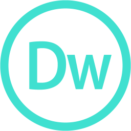 256x256 Free Turquoise Adobe Dreamweaver Icon