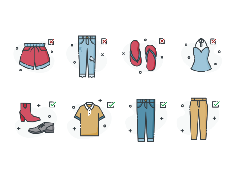 800x600 Dress Code Icons I