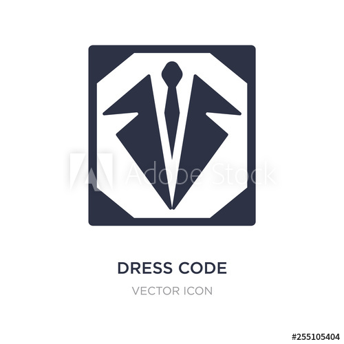 500x500 Dress Code Icon On White Background Simple Element Illustration