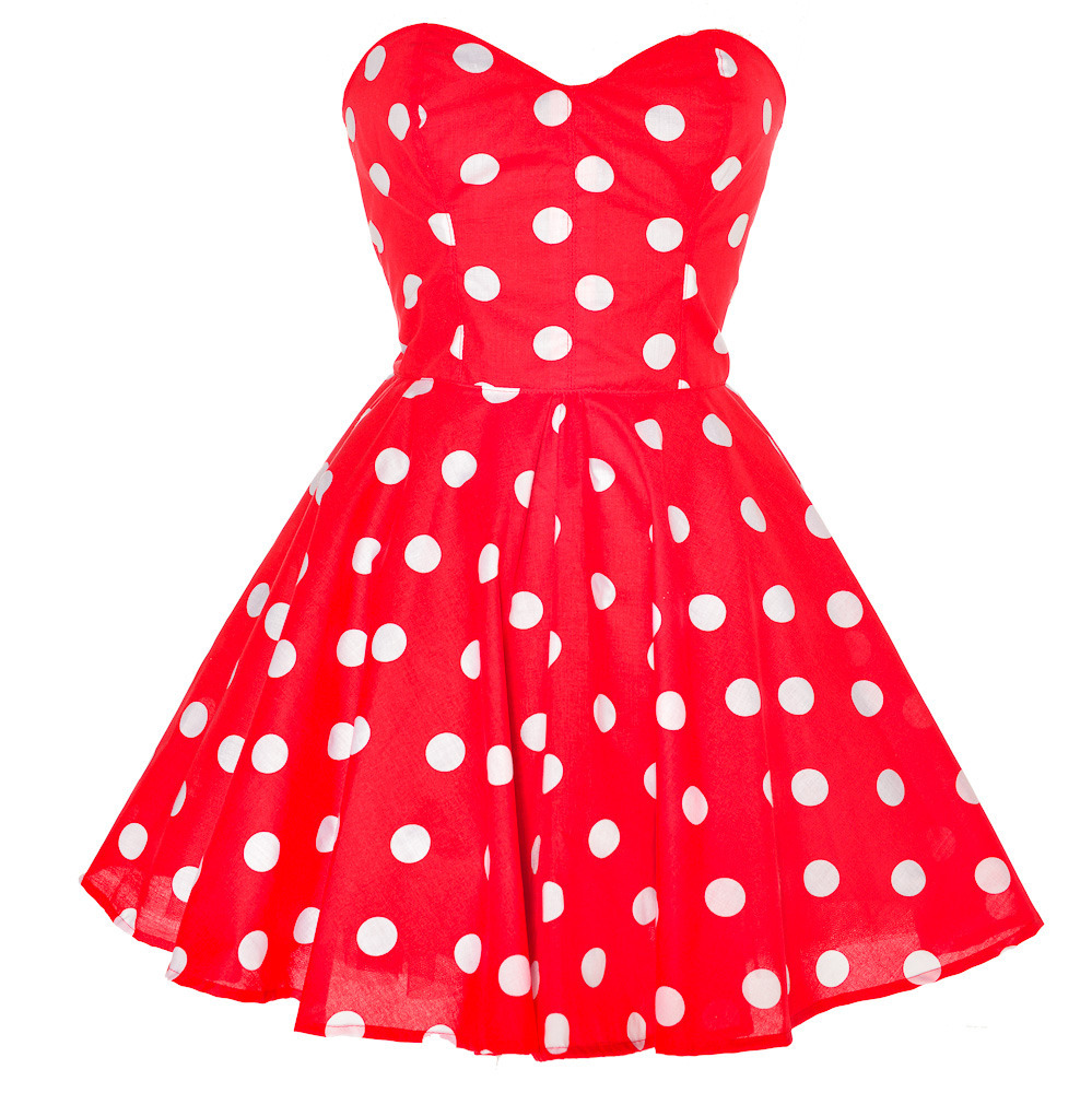 999x1000 Red Polka Dot Party Dress Style Icon`s Closet