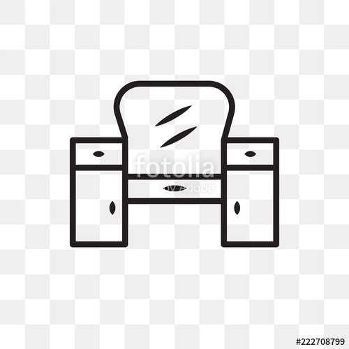 500x500 Dressing Table Icon On Transparent Background Modern Icons Vector