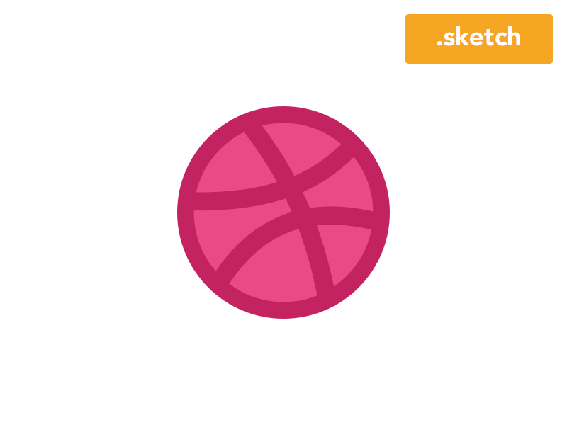 800x600 Dribbble Basketball Icon Sketch Freebie